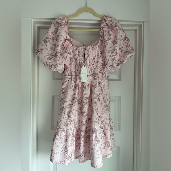 English Factory Puff Sleeve Mini Dress - Picture 2 of 6